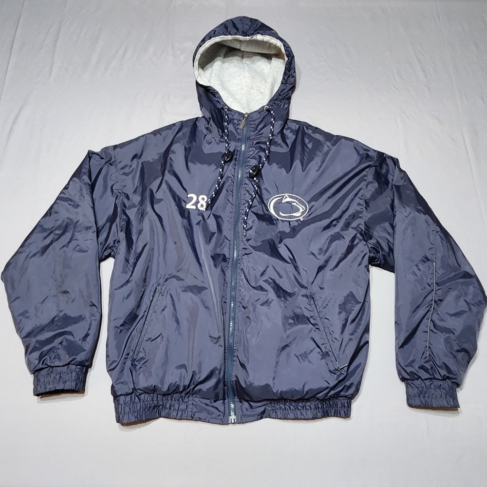 Penn State Club Field Hockey Full Zip Windbreaker Jacket Navy‎ Blue Mens XL